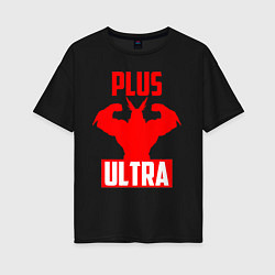 Женская футболка оверсайз PLUS ULTRA красный