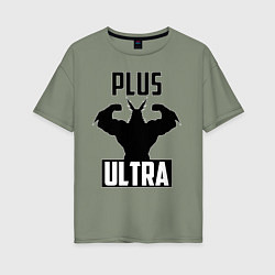 Женская футболка оверсайз PLUS ULTRA черный