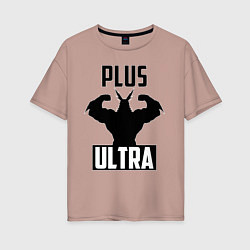 Женская футболка оверсайз PLUS ULTRA черный