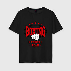 Женская футболка оверсайз Boxing national team
