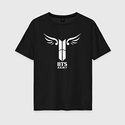 Женская футболка оверсайз BTS ARMY