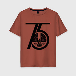 Футболка оверсайз женская The Hunger Games 75, цвет: кирпичный
