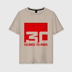 Женская футболка оверсайз 30 seconds to mars