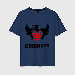 Женская футболка оверсайз Green Day: Wings