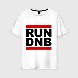 Женская футболка оверсайз RUN DNB