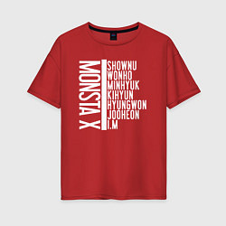 Женская футболка оверсайз MONSTA X