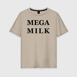 Женская футболка оверсайз Billie Eilish: Mega Milk