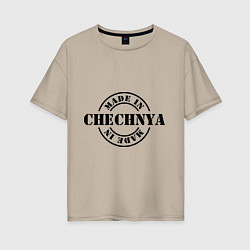 Женская футболка оверсайз Made in Chechnya
