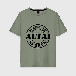 Футболка оверсайз женская Made in Altai, цвет: авокадо