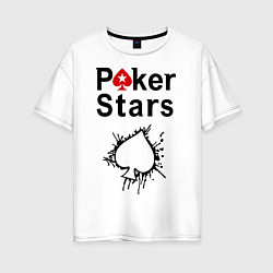 Женская футболка оверсайз Poker Stars