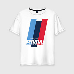 Женская футболка оверсайз BMW motosport