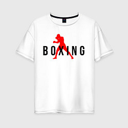 Футболка оверсайз женская Boxing indastry, цвет: белый