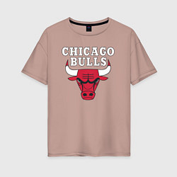 Женская футболка оверсайз CHICAGO BULLS