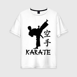 Футболка оверсайз женская Karate craftsmanship, цвет: белый