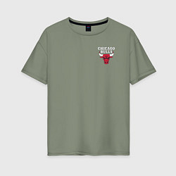 Женская футболка оверсайз CHICAGO BULLS