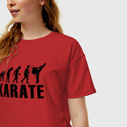 Футболка оверсайз женская Karate Evolution, цвет: красный — фото 2
