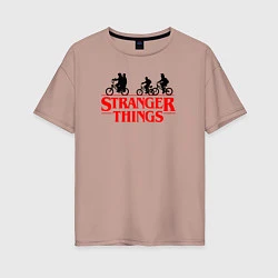 Женская футболка оверсайз STRANGER THINGS