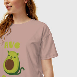 Футболка оверсайз женская AvoCato, цвет: пыльно-розовый — фото 2