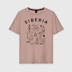Женская футболка оверсайз Siberia
