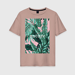 Женская футболка оверсайз Nature