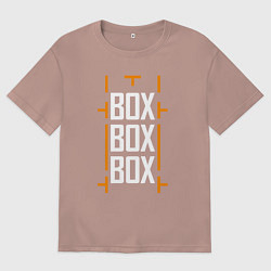 Женская футболка оверсайз Box box box
