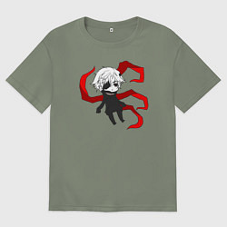 Футболка оверсайз женская Токийский гуль, цвет: авокадо