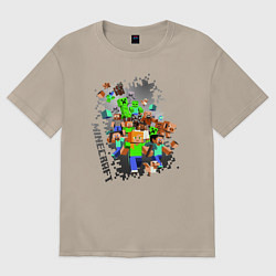 Женская футболка оверсайз Minecraft