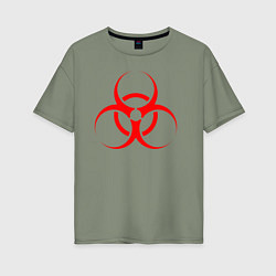 Футболка оверсайз женская BIOHAZARD, цвет: авокадо
