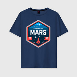 Женская футболка оверсайз MARS NASA