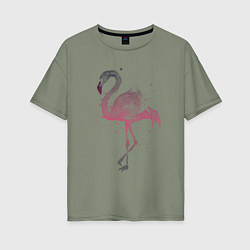 Футболка оверсайз женская Flamingo, цвет: авокадо