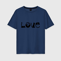Женская футболка оверсайз Love Cats