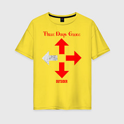 Женская футболка оверсайз Three Days Grace