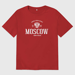 Женская футболка оверсайз Москва Born in Russia