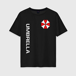 Футболка оверсайз женская UMBRELLA CORP, цвет: черный