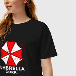 Футболка оверсайз женская UMBRELLA CORP, цвет: черный — фото 2