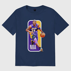 Футболка оверсайз женская NBA Kobe Bryant, цвет: тёмно-синий