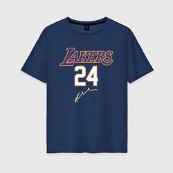 Футболка оверсайз женская LA LAKERS, цвет: тёмно-синий
