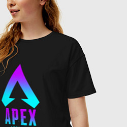 Футболка оверсайз женская APEX LEGENDS, цвет: черный — фото 2