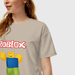 Футболка оверсайз женская ROBLOX, цвет: миндальный — фото 2