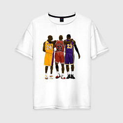 Женская футболка оверсайз Kobe, Michael, LeBron