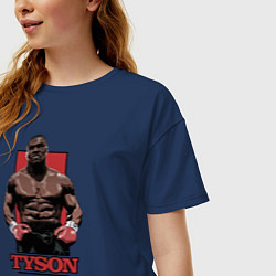 Футболка оверсайз женская Tyson, цвет: тёмно-синий — фото 2