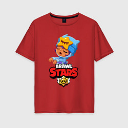 Женская футболка оверсайз BRAWL STARS SANDY