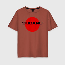 Женская футболка оверсайз SUBARU