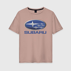 Женская футболка оверсайз SUBARU