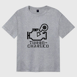 Женская футболка оверсайз Turbo Charged