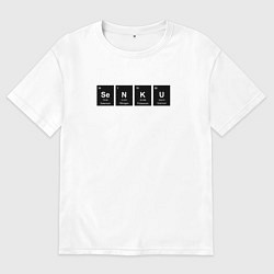 Женская футболка оверсайз Senku Аниме Доктор Стоун