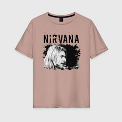 Женская футболка оверсайз NIRVANA