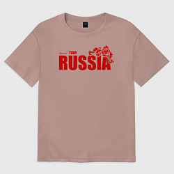 Женская футболка оверсайз Russia
