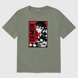 Женская футболка оверсайз KIMETSU NO YAIBA