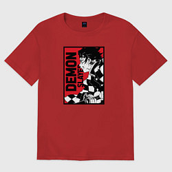 Женская футболка оверсайз KIMETSU NO YAIBA